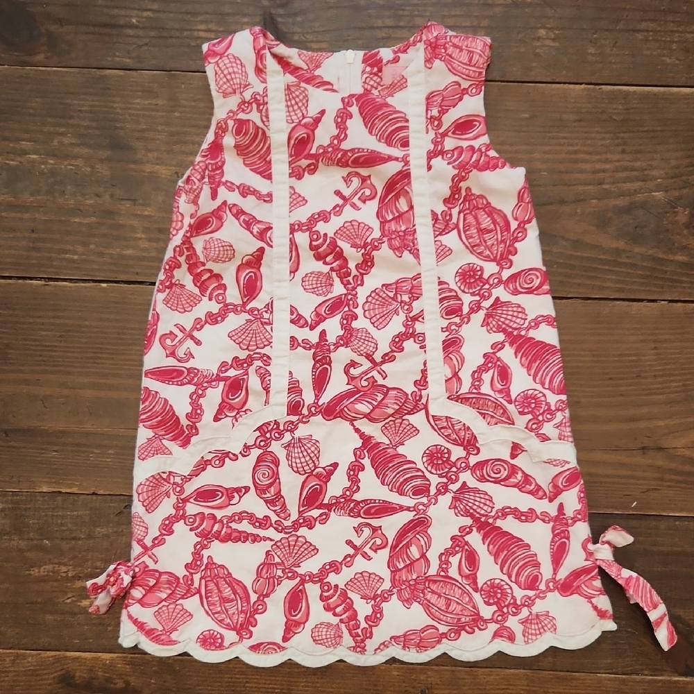 Lilly Pulitzer Pink and White Shell Print Dress
